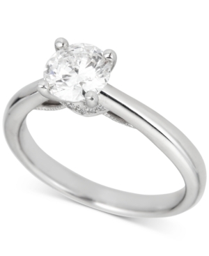image of Round Solitaire Diamond Engagement Ring (1 ct. t.w.) in Platinum