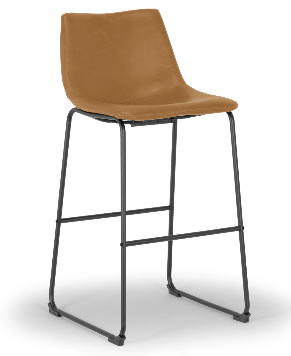 Glamour Home Set of 2 Adan Iron Frame Vintage-like Bar Stool