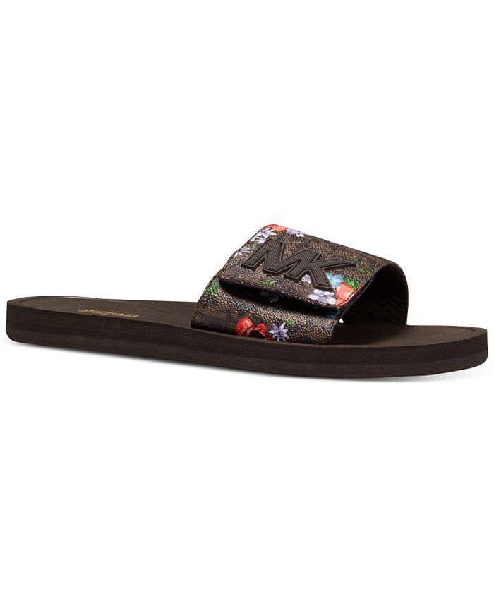 Michael michael kors mk slide hot sale