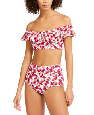 Tommy Hilfiger Floral V Neck Bikini Top Size S