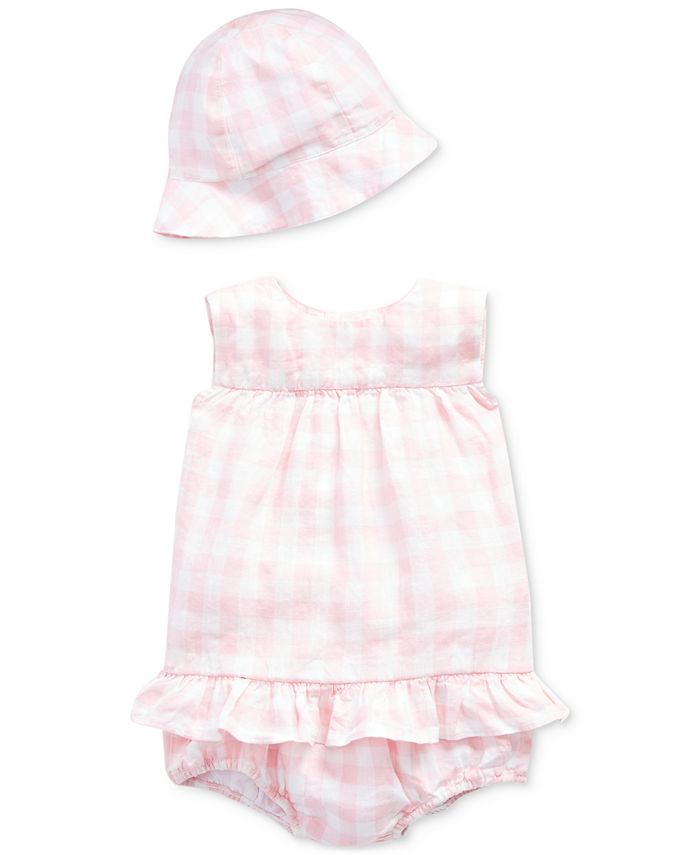 Polo Ralph Lauren Ralph Lauren Baby Girls Gingham 3 Piece Set Macy s