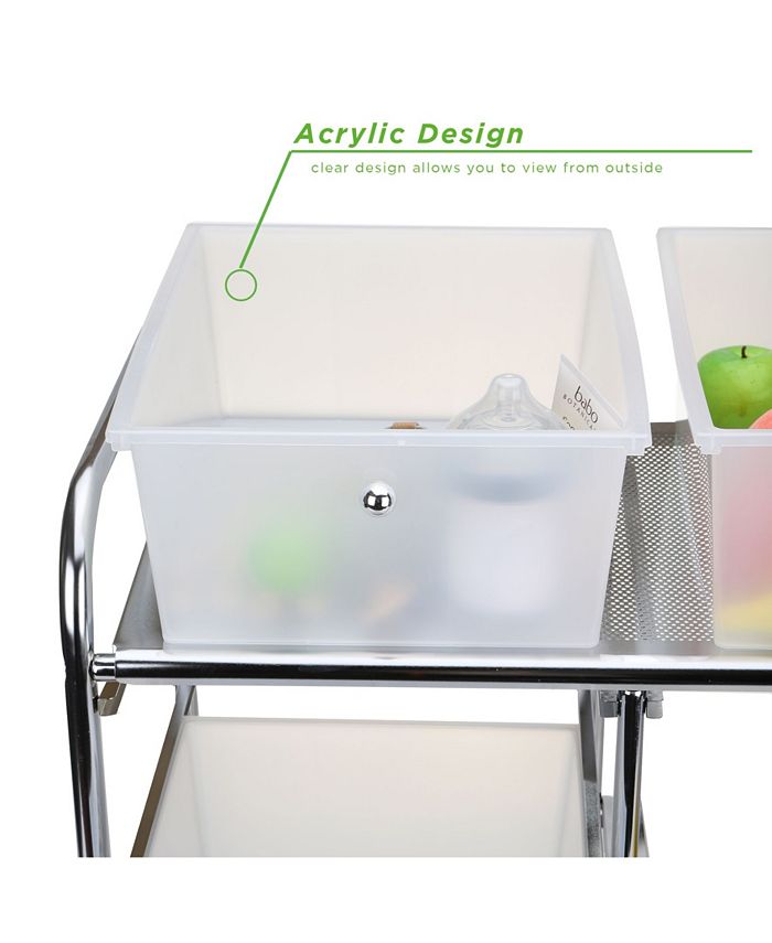 Mind Reader Storage Drawer Rolling Utility Cart Macy's