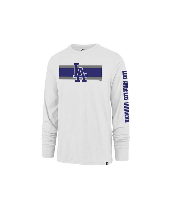 47 Brand Los Angeles Dodgers Men's Cross Stripe Long Sleeve T