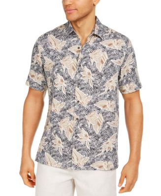 Tasso Elba Men's Floral-Print Shirt, Created for Macy's - Macy's