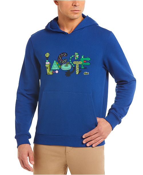 Lacoste Men S Croco Series Jeremyville Limited Edition Hoodie With Exclusive Cartoon Croc Graphics Reviews Hoodies Sweatshirts Men Macy S