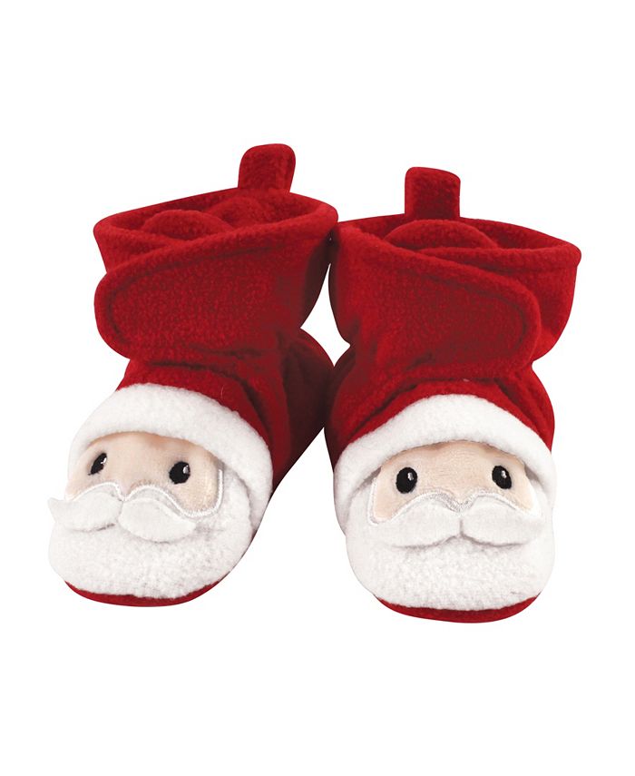 Hudson Baby Baby Girls and Boys Santa Cozy Fleece Booties Macy s