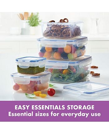 Lock n Lock Easy Essentials Rectangular 14-Pc. Food Storage Container Set -  Macy's