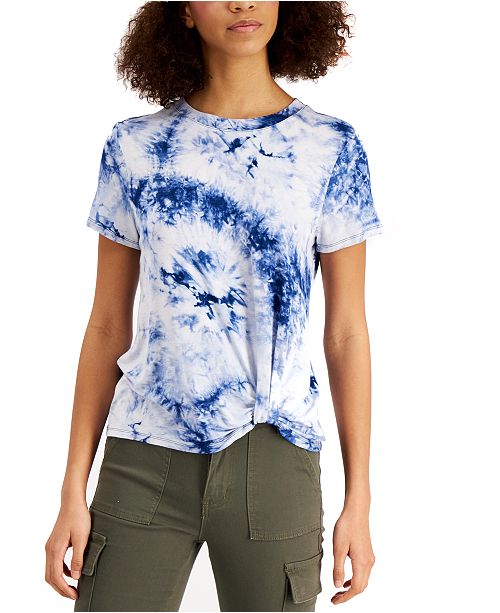 Belle Du Jour Juniors Twisted Tie Dyed T Shirt Reviews Tops