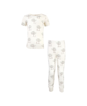 Touched by Nature Baby Girls and Boys Birch Trees Tight-Fit Pajama Set Pack of 2