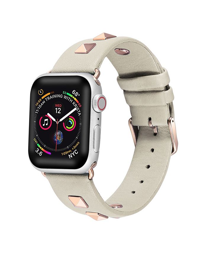 Studded leather apple watch band outlet