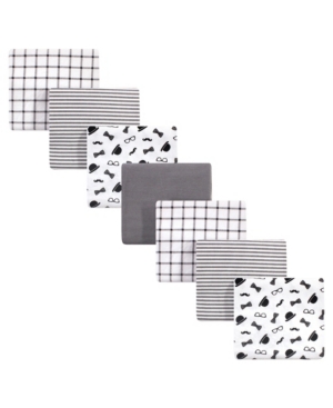 Little Treasure Baby Boys Gentleman Flannel Receiving Blankets Pack of 7