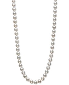 Pearl Necklace, 18" 14k Gold A+ Akoya Cultured Pearl Strand (8-8-1/2mm)