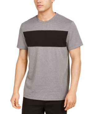Alfani Men's Colorblocked Ottoman Stripe T-Shirt, Created for Macy's