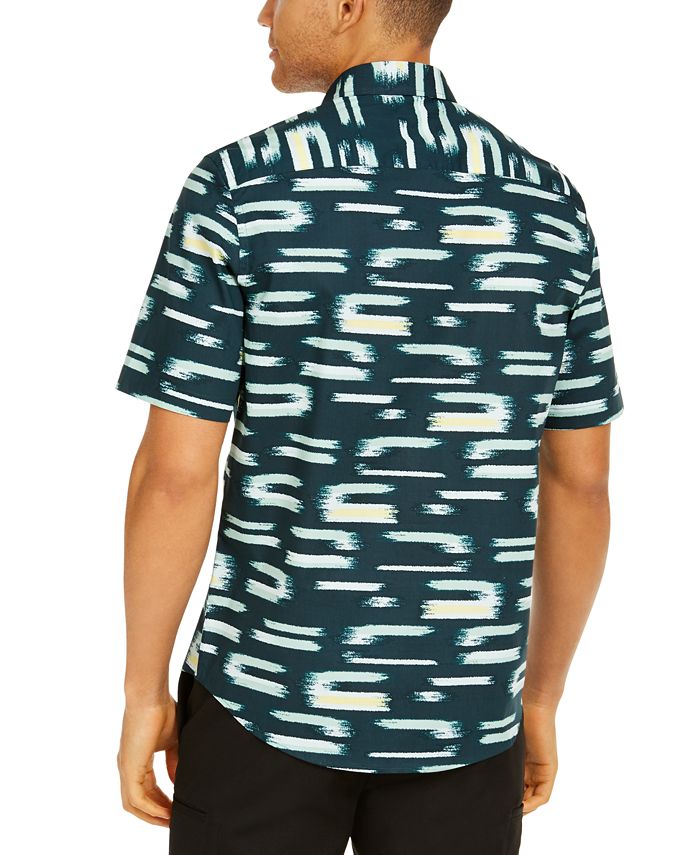 mens geo print shirt