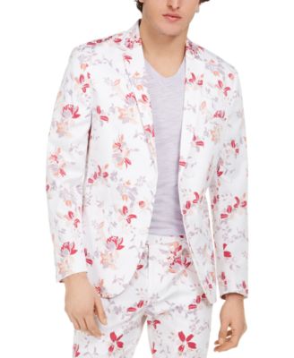 macys mens floral suit