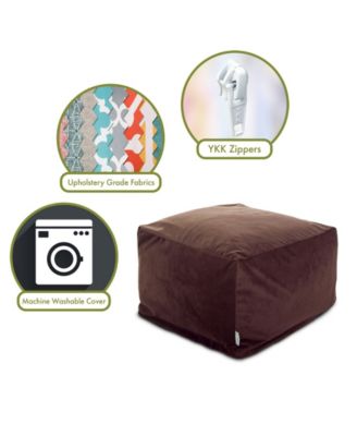 Polyester Ottoman Square Pouf 27" x 17"