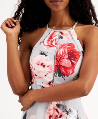 Speechless Juniors' Floral-Print Fit & Flare Dress - Macy's