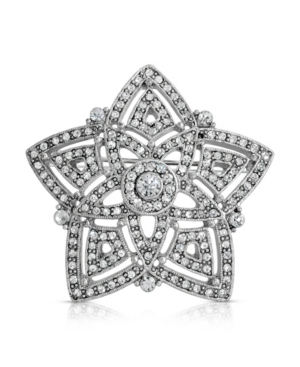 image of 2028 Pave Crystal Evening Star Brooch
