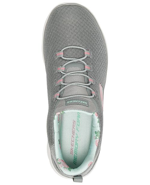 skechers women's summits wide width athletic sneakers from finish line
