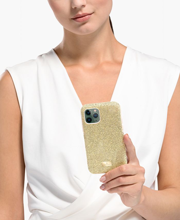 Swarovski GoldTone Crystal iPhone 11 Pro Smartphone Case with Bumper