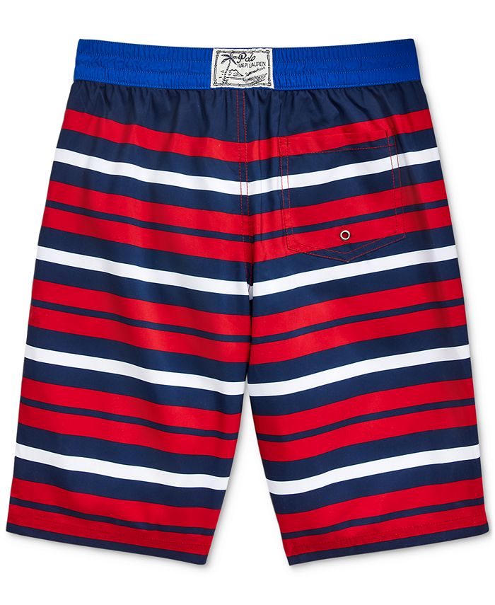 Polo Ralph Lauren Big Boys Striped Sanibel Swim Trunks Macy's