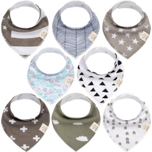 KeaBabies Baby Boys and Girls Bandana Bibs
