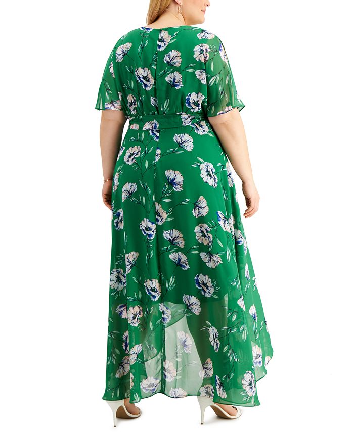 Jessica Howard Plus Size High-Low Maxi Dress - Macy's