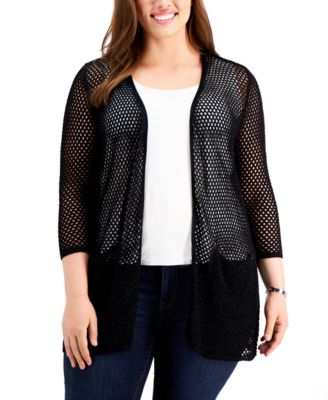 plus size sparkly cardigan