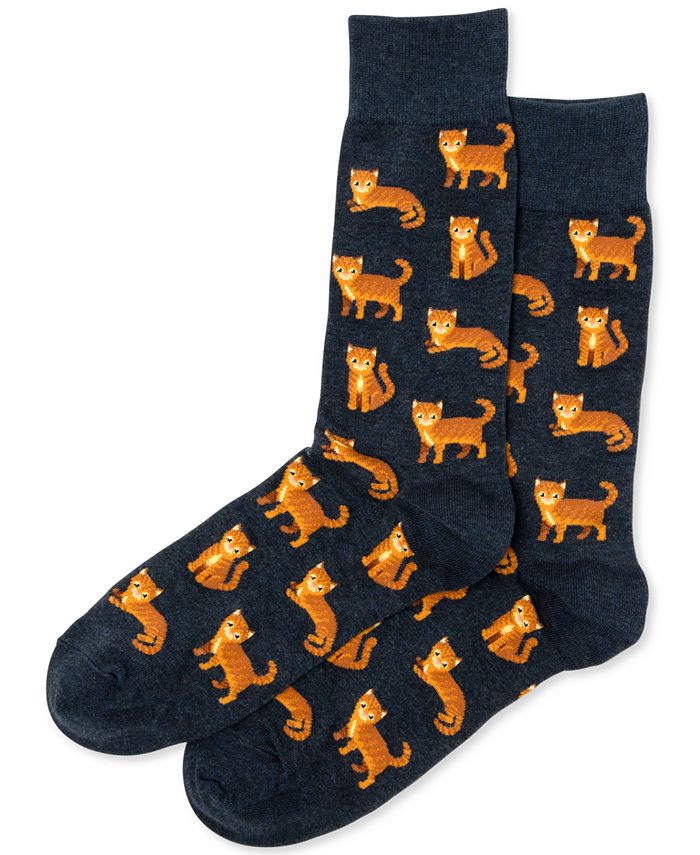 Hot Sox Men's Socks, Cat Macy's