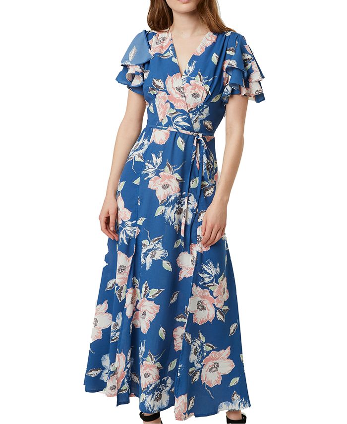 French Connection Cari Flutter-Sleeve Maxi Dress & Reviews - Dresses ...