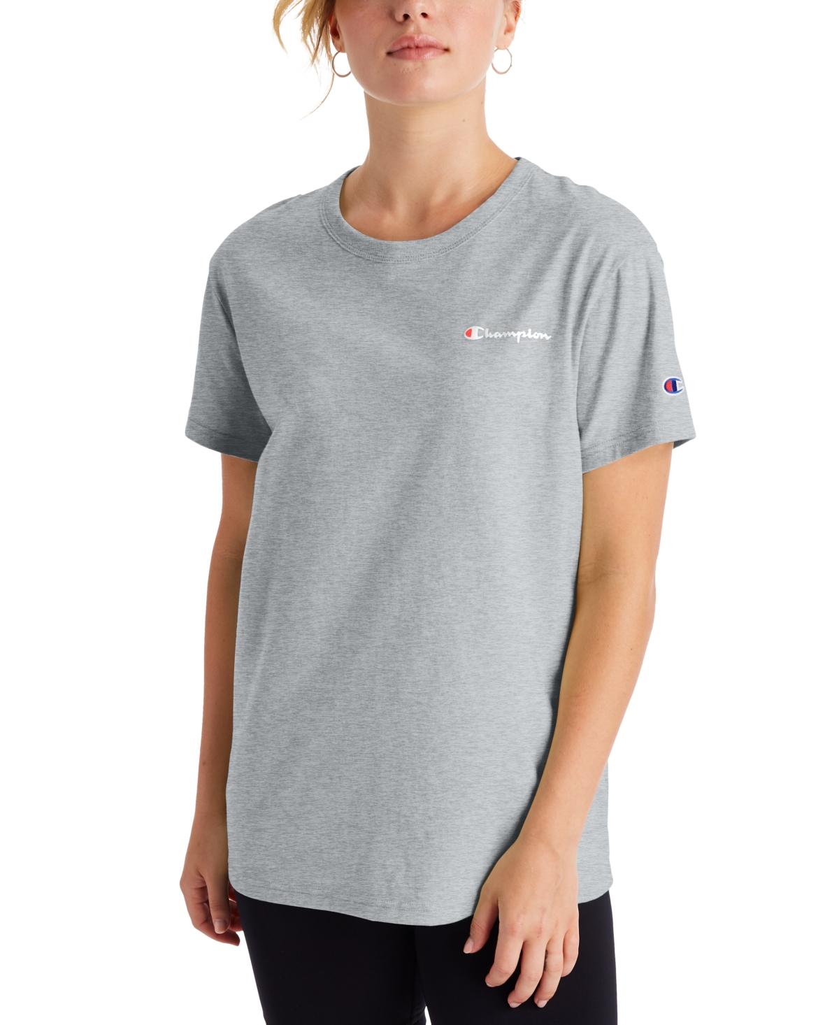 Champion Women's Cotton Logo Boyfriend T-Shirt