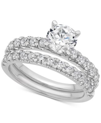 Macy's Diamond Bridal Set (2 Ct. T.w.) In 14k White Gold - Macy's