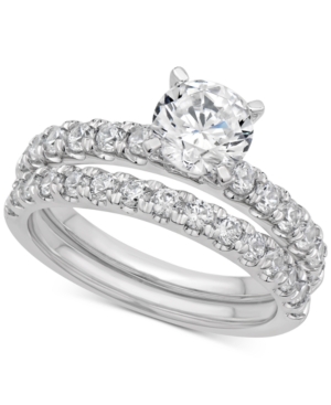 image of Certified Diamond Bridal Set (2 ct. t.w.) in 14k White Gold