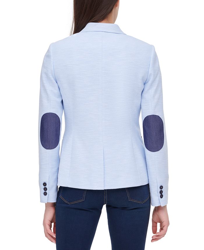 Tommy Hilfiger SingleButton ElbowPatch Blazer Macy's