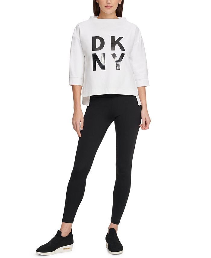 DKNY Sport Stacked-Logo Sweatshirt - Macy's