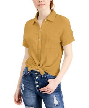 image of Self Esteem Juniors- Relaxed Button-Up Top