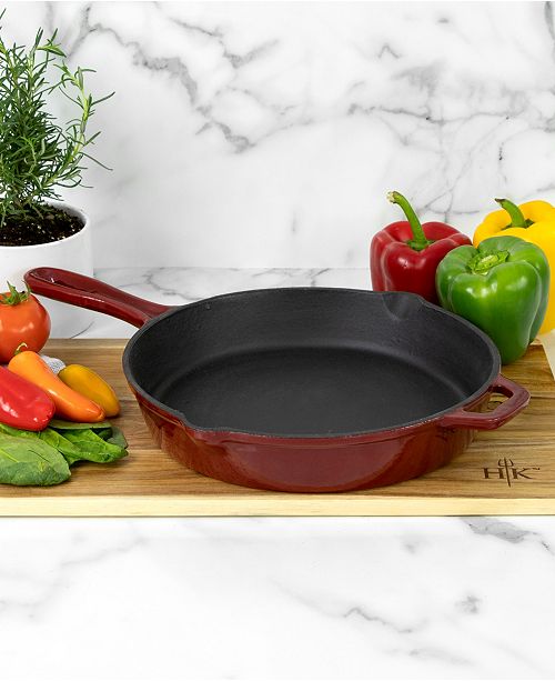 Hell's Kitchen 10.5" Cast Iron Skillet & Reviews Cookware Kitchen