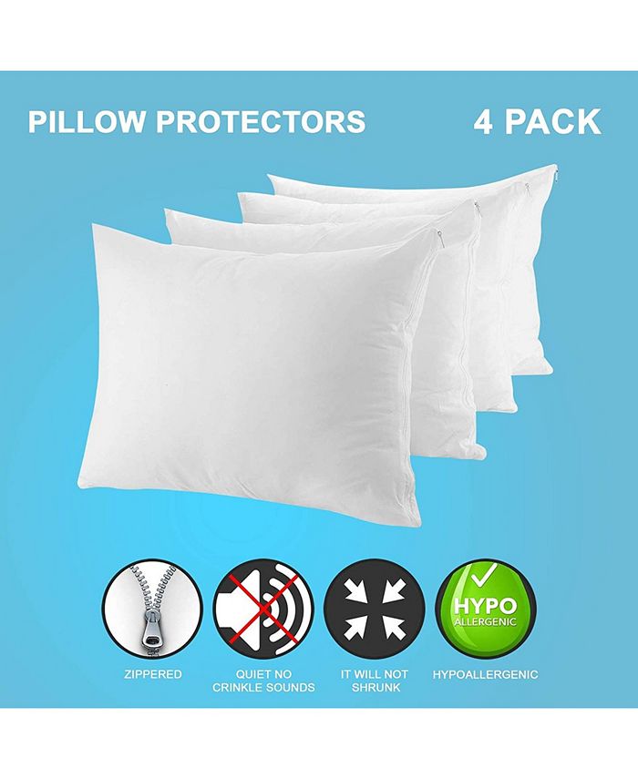 The Grand Mastertex Pillow Protectors, Queen - 4 Pieces - Macy's
