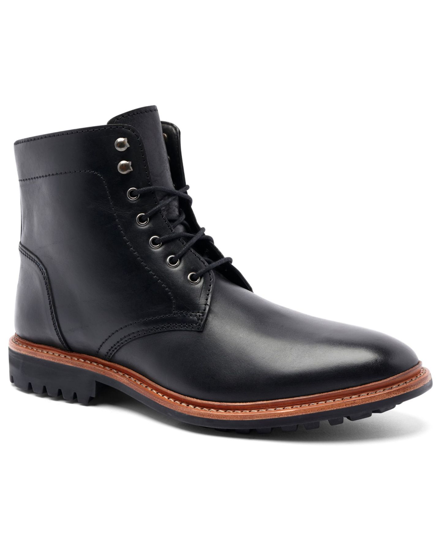 Мужские ботинки Anthony Veer Lincoln Rugged 6" Lace-Up, цвет: Чёрный — фото 1