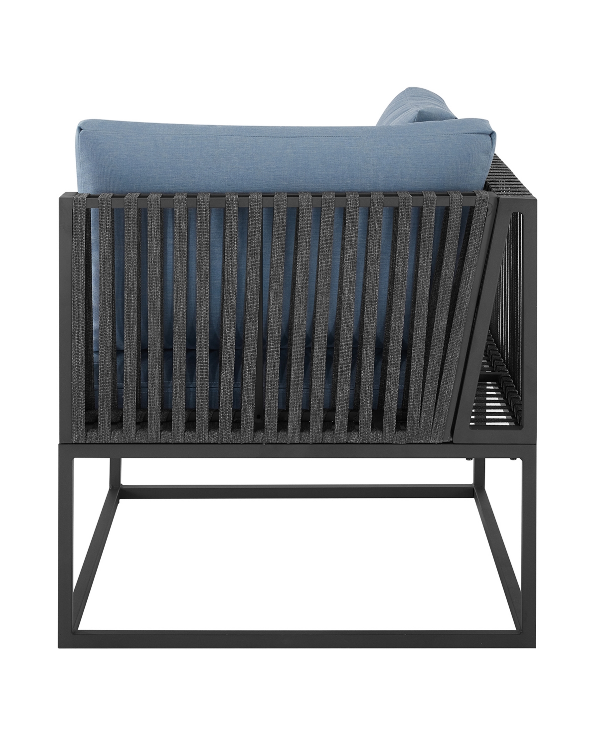Walker Edison Outdoor Modern Modular Patio Corner Chair