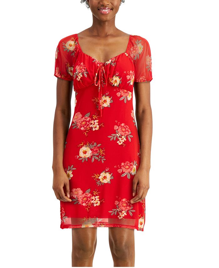 Planet Gold Juniors Tie Front Dress Macy s