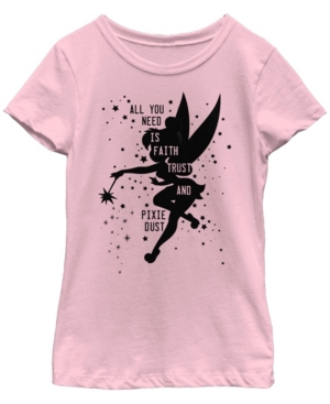 Big Girls Tinkerbell Tink Dust Short Sleeve T-shirt
