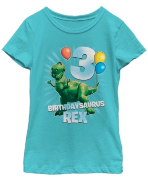 Big Girls Toy Story 1-3 Ballon Rex 3 Short Sleeve T-shirt