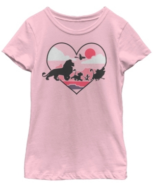 Big Girls Lion King College Lines Short Sleeve T-shirt