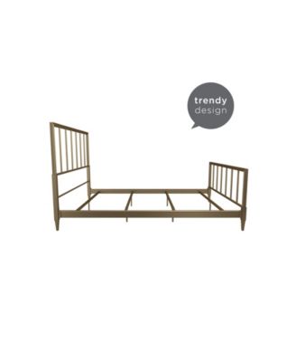 CosmoLiving By Cosmopolitan Blair Brass Metal Bed, Full