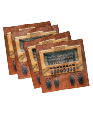 Ambesonne Vintage-Like Set of 4 Napkins 12