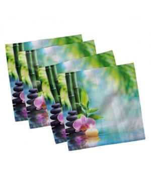 Ambesonne Spa Set of 4 Napkins 12