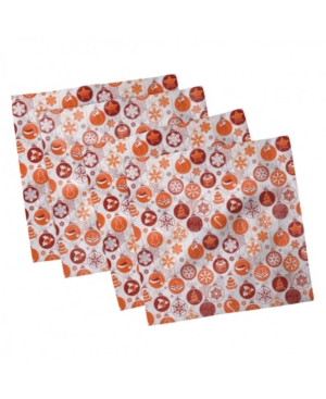 Ambesonne Christmas Set of 4 Napkins 12
