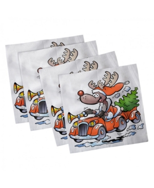 Ambesonne Christmas Set of 4 Napkins 12