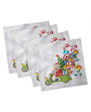 Ambesonne Christmas Set of 4 Napkins 12